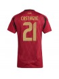 Zenske Futbalové oblečenie Belgicko Timothy Castagne #21 ME 2024 Krátky Rukáv - Domáci